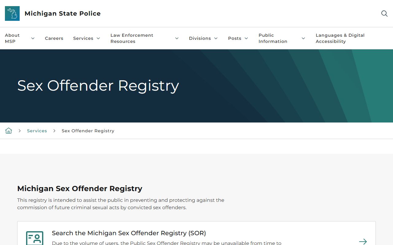 Michigan sex offender registry tied to Antrim County charge records